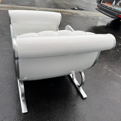 White Santa's Sleigh Photo Op Statue S0210W-160264-H