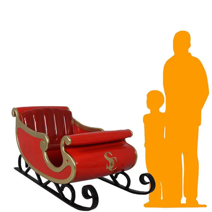 Santa's Sleigh Photo Op Over Sized Statue S0210-160264-H