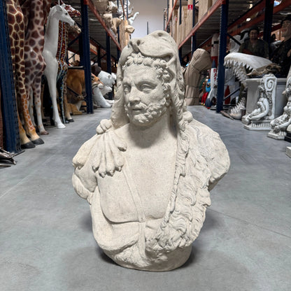 Hercules Stone Bust Statue M0206-160270-H
