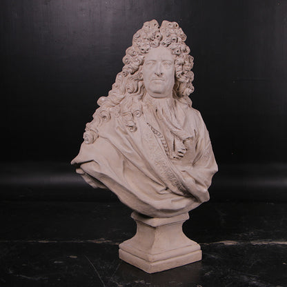 Louis XIV Stone Bust Statue