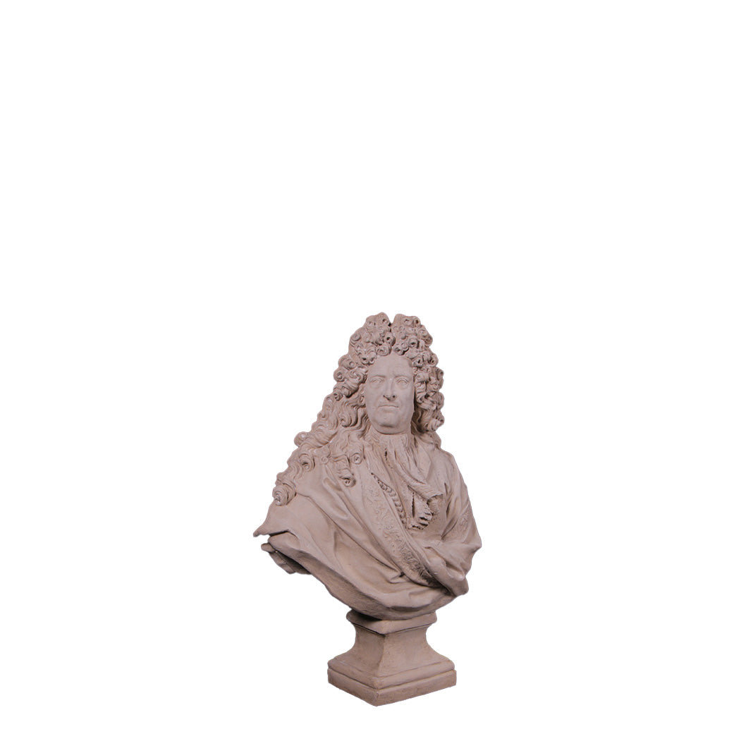 Louis XIV Stone Bust Statue