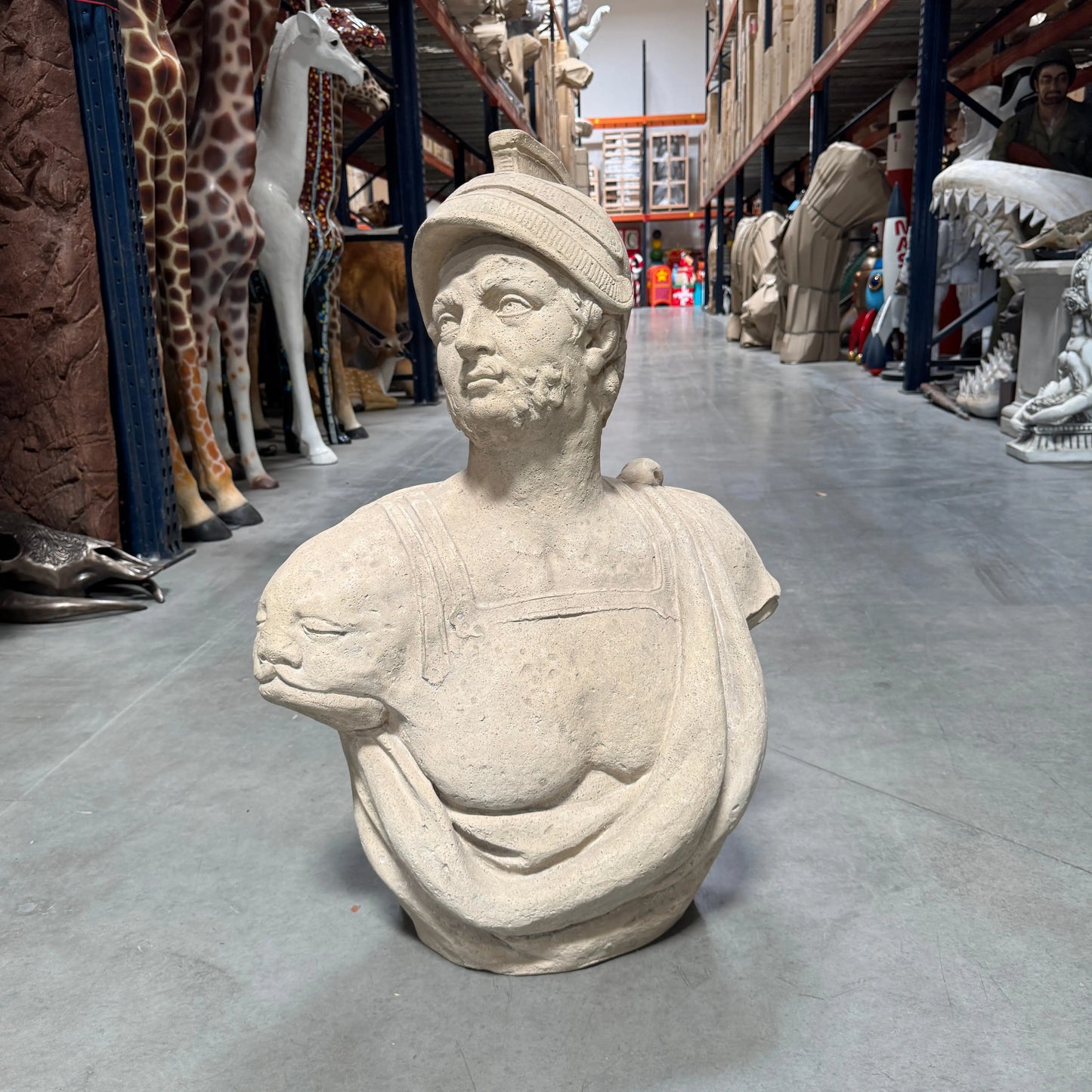 Mars Stone Bust Statue M0201-160272-H