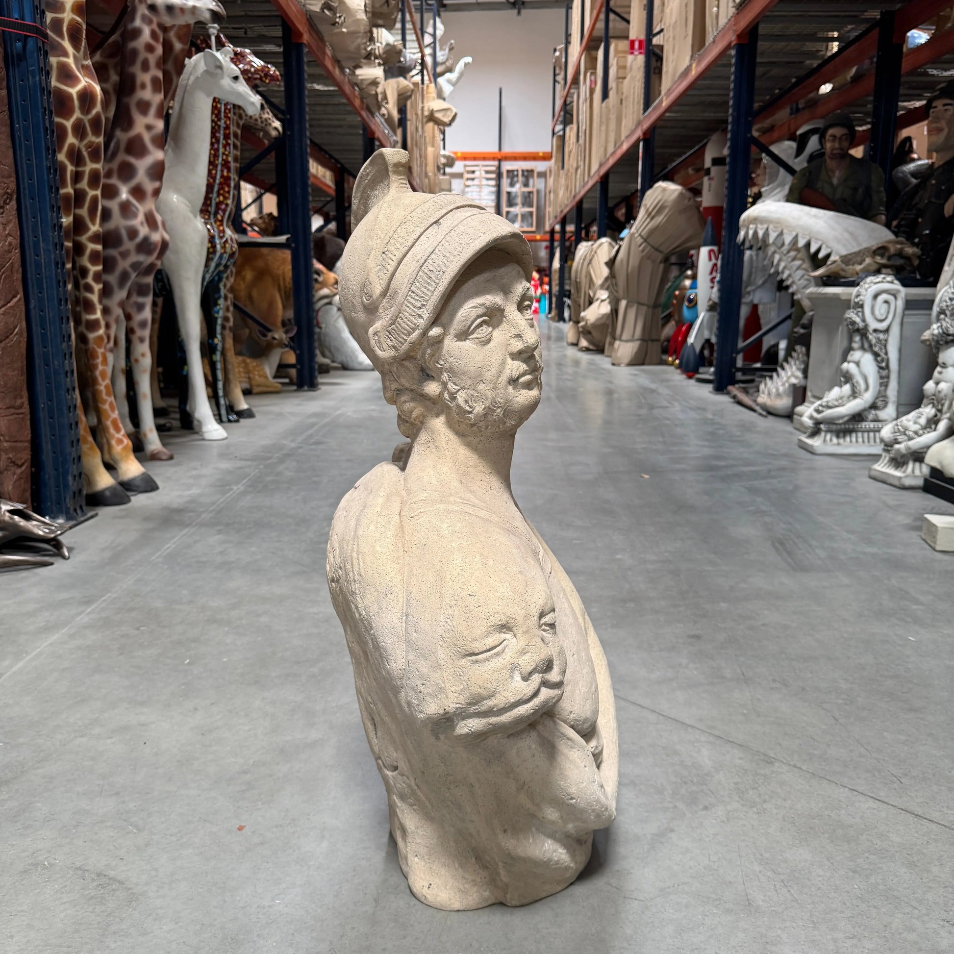 Mars Stone Bust Statue M0201-160272-H