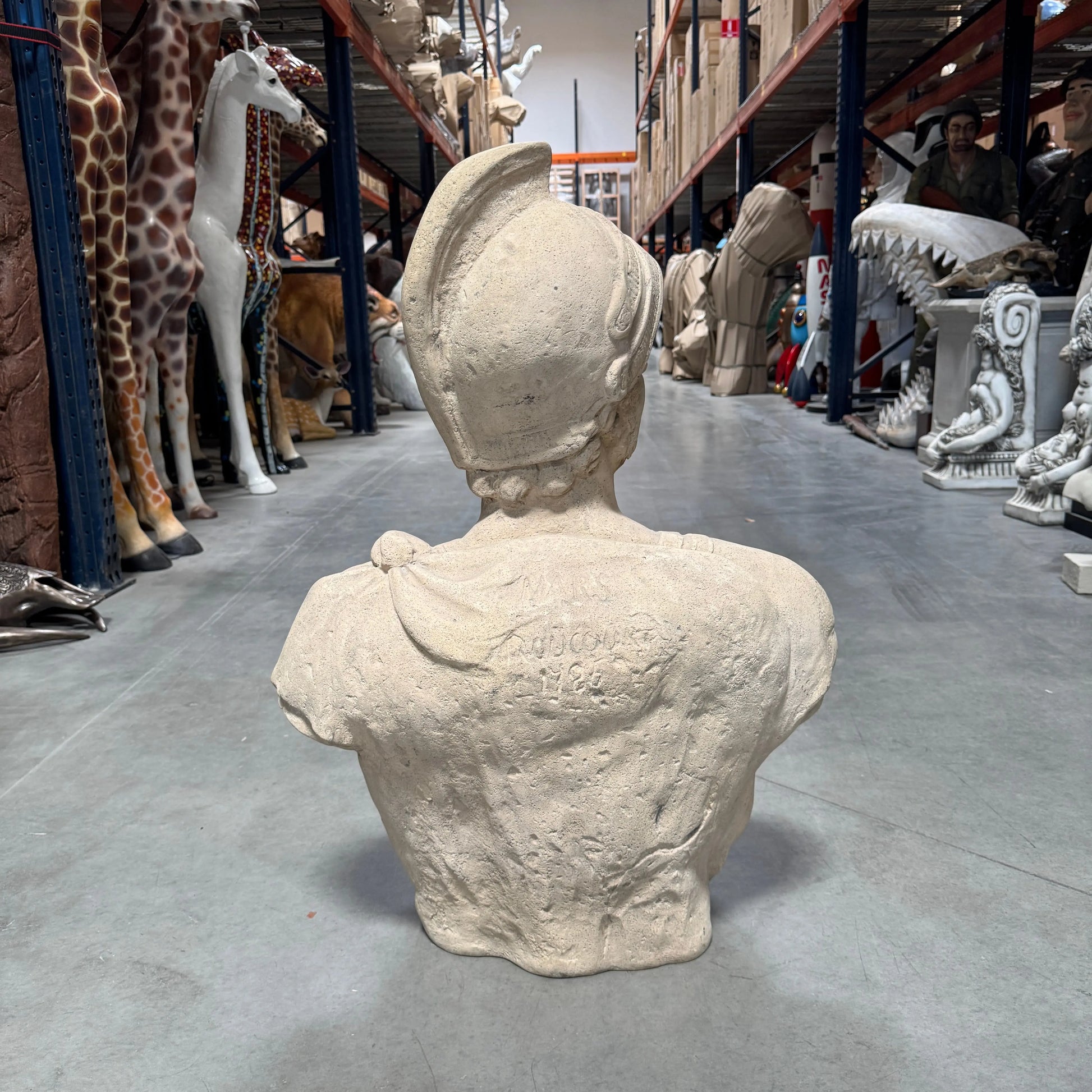 Mars Stone Bust Statue M0201-160272-H