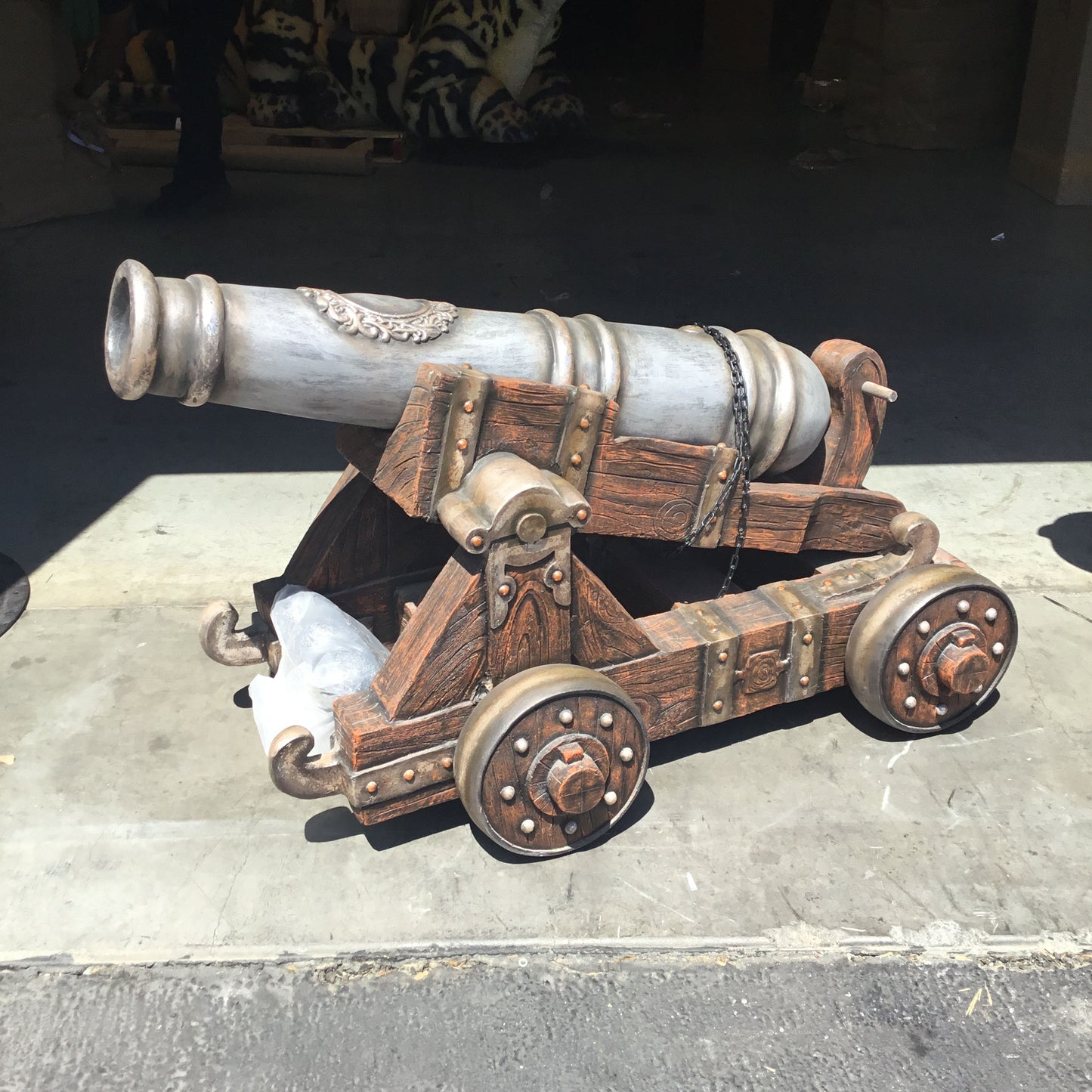 Pirate Cannon Life Size Statue