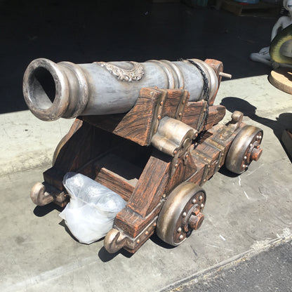 Pirate Cannon Life Size Statue