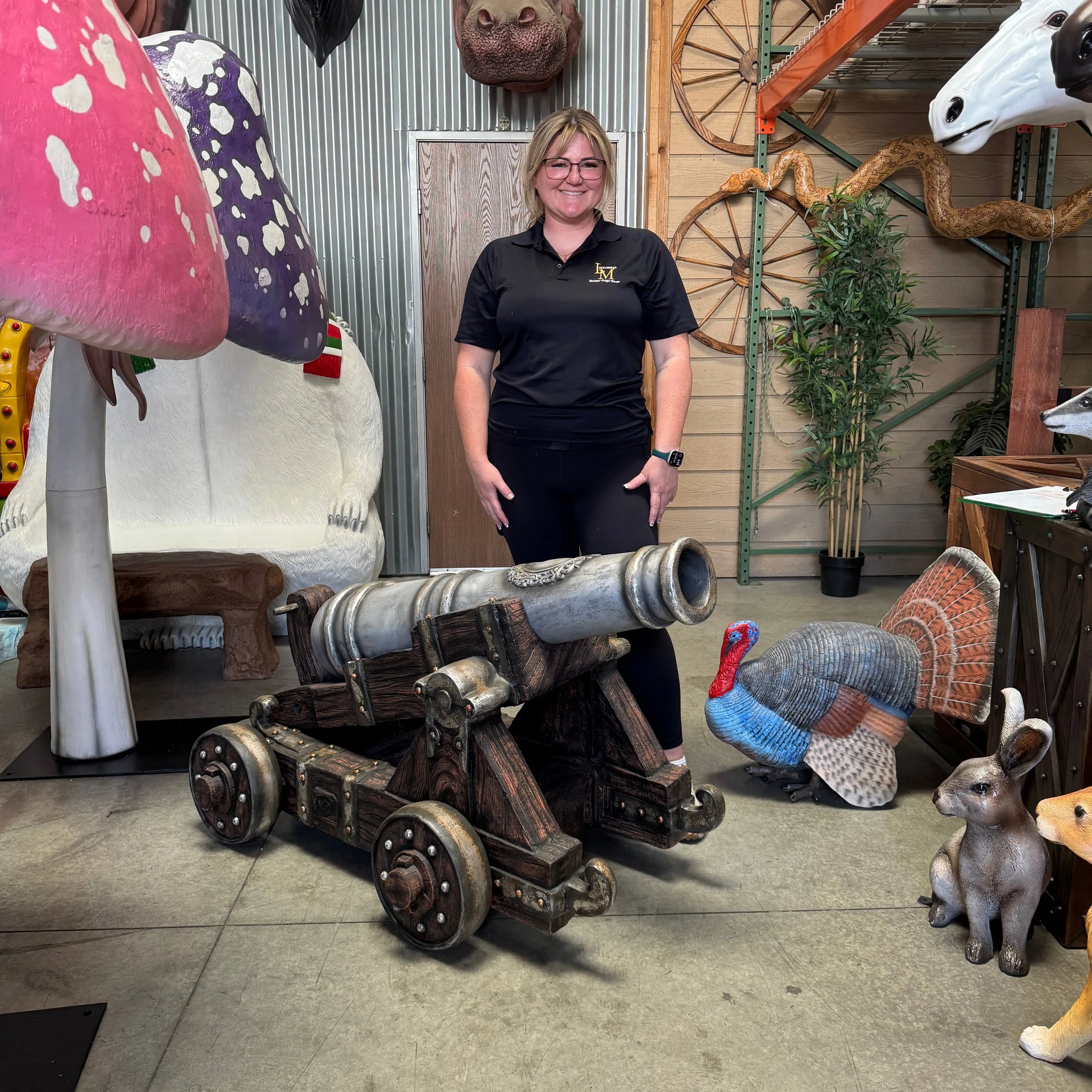 Pirate Cannon Life Size Statue LS010-1606-A