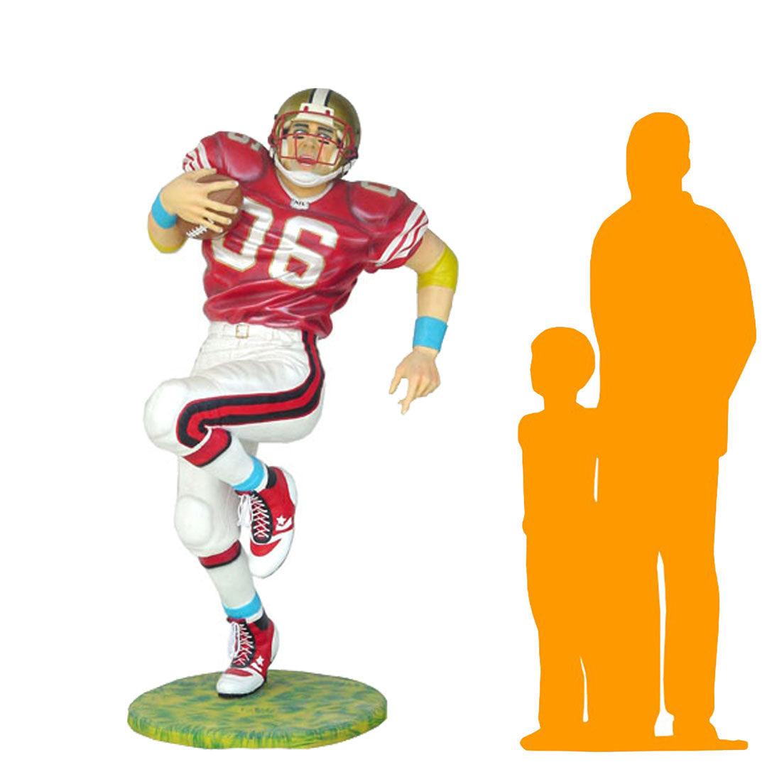 Football Player Life Size Statue - LM Treasures Prop Rentals 