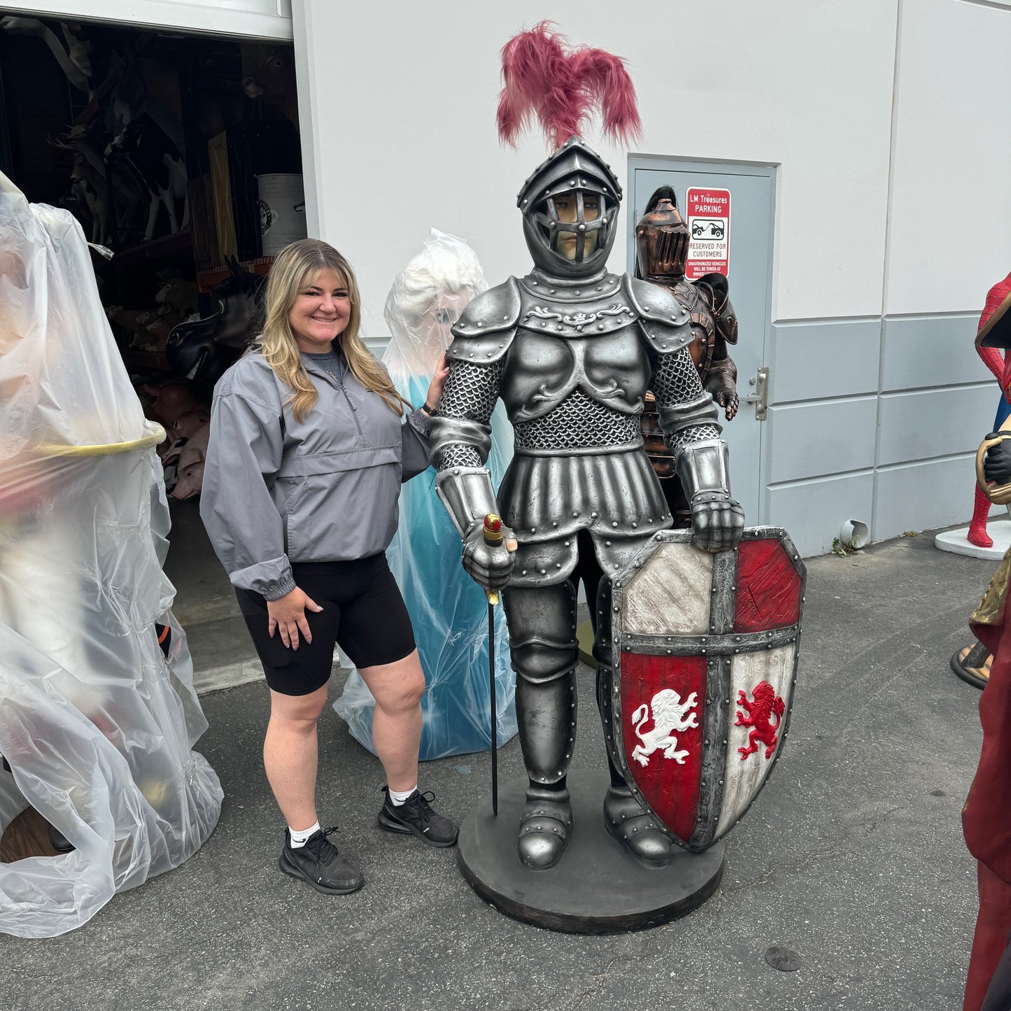 Knight In Armor Life Size Statue