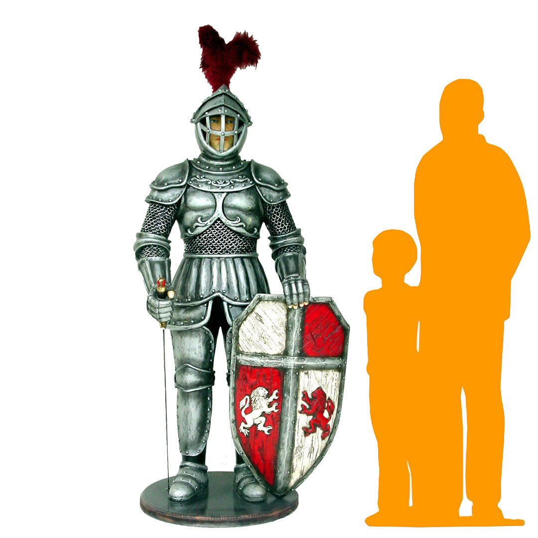 Knight In Armor Life Size Statue