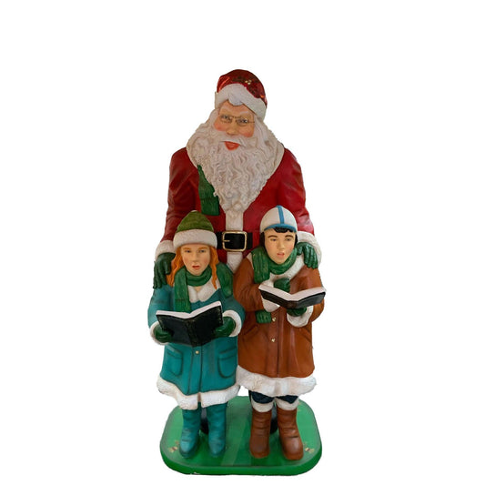 Santa Claus With Children Statue