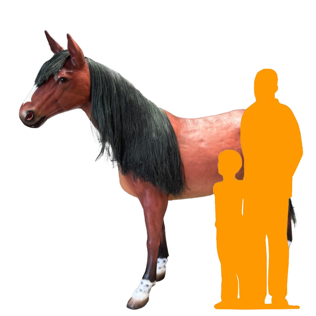 Brown Horse Statue