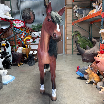 Brown Horse Statue