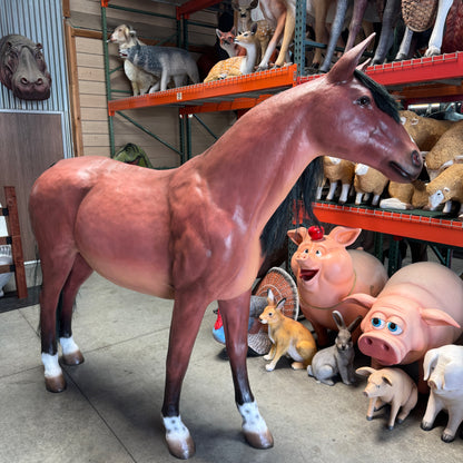 Brown Horse Statue
