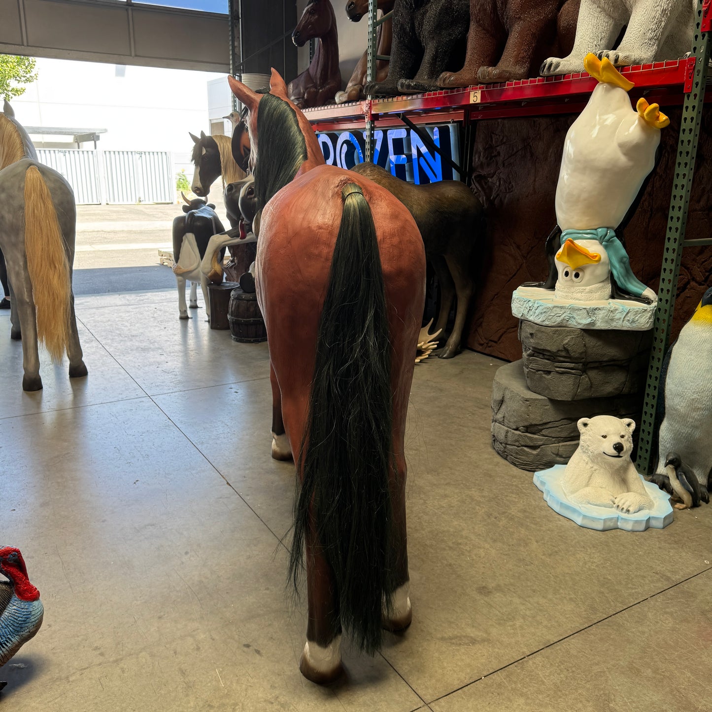 Brown Horse Statue