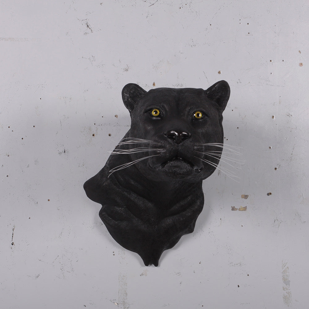 Black Panther Head Wall Decor Statue