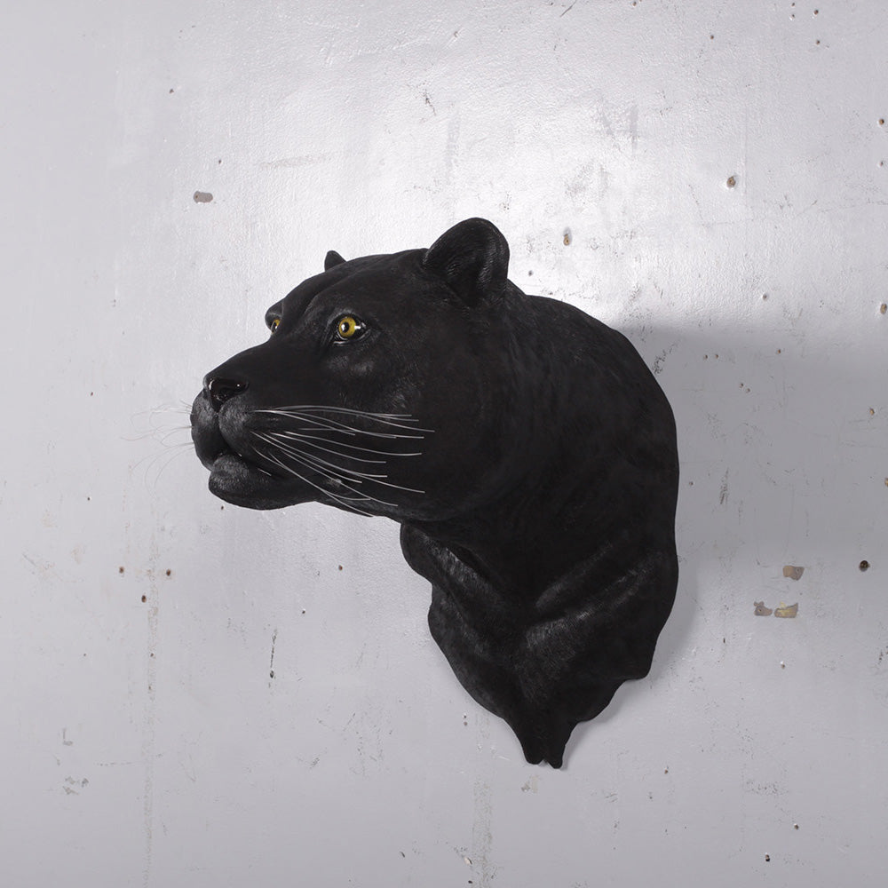 Black Panther Head Wall Decor Statue