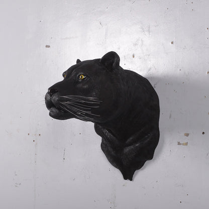 Black Panther Head Wall Decor Statue