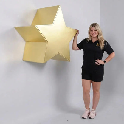 Gold Star Table and Wall Decor Statue F0234G-170018-H
