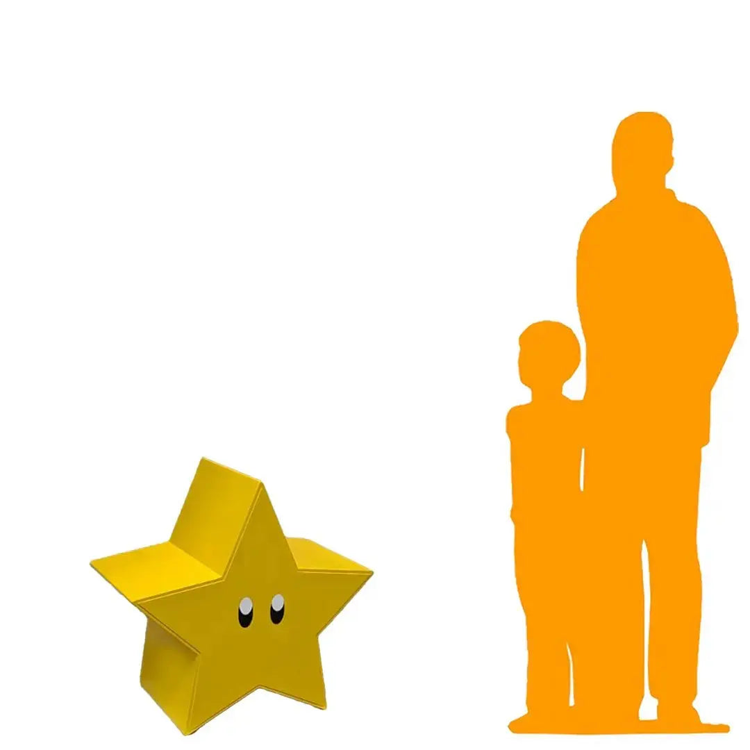 Yellow Star Cartoon Table and Wall Decor Statue F0234Y-170018-H
