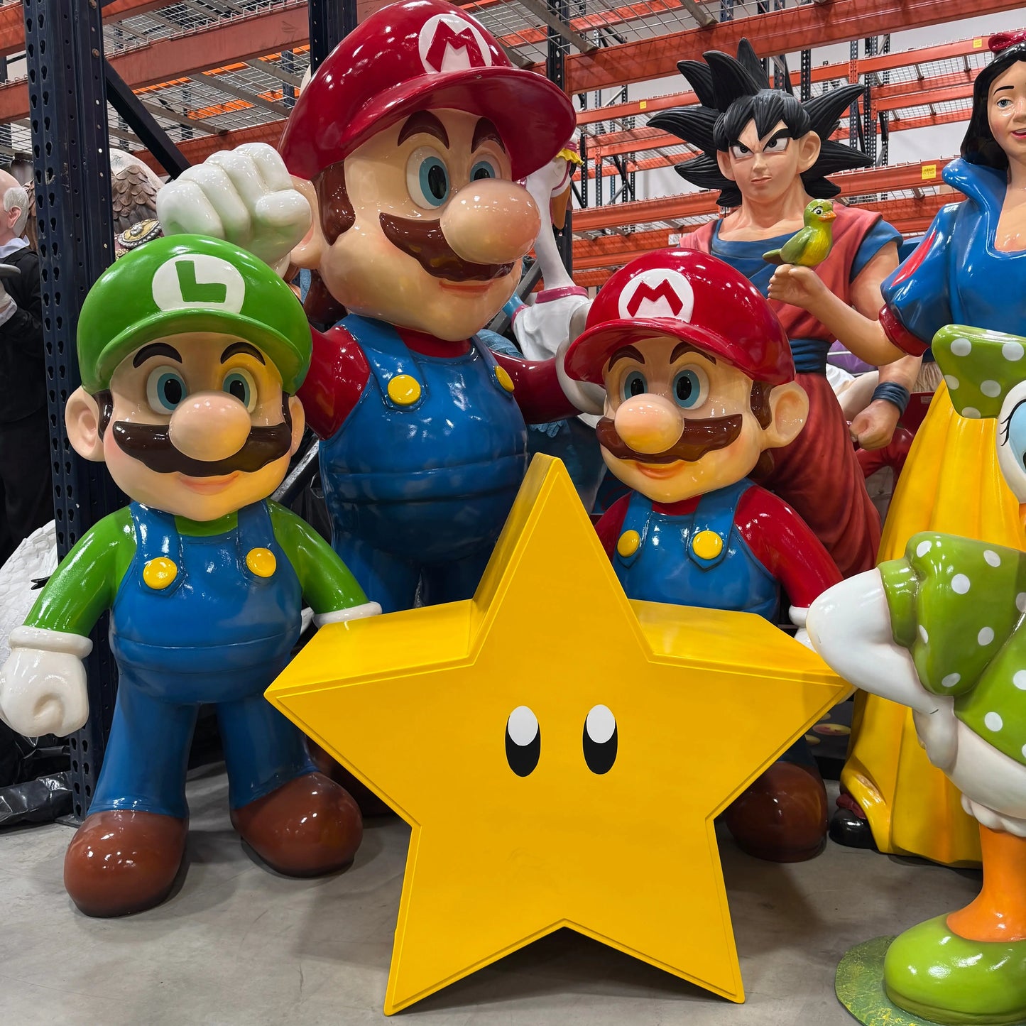 Yellow Star Cartoon Table and Wall Decor Statue F0234Y-170018-H