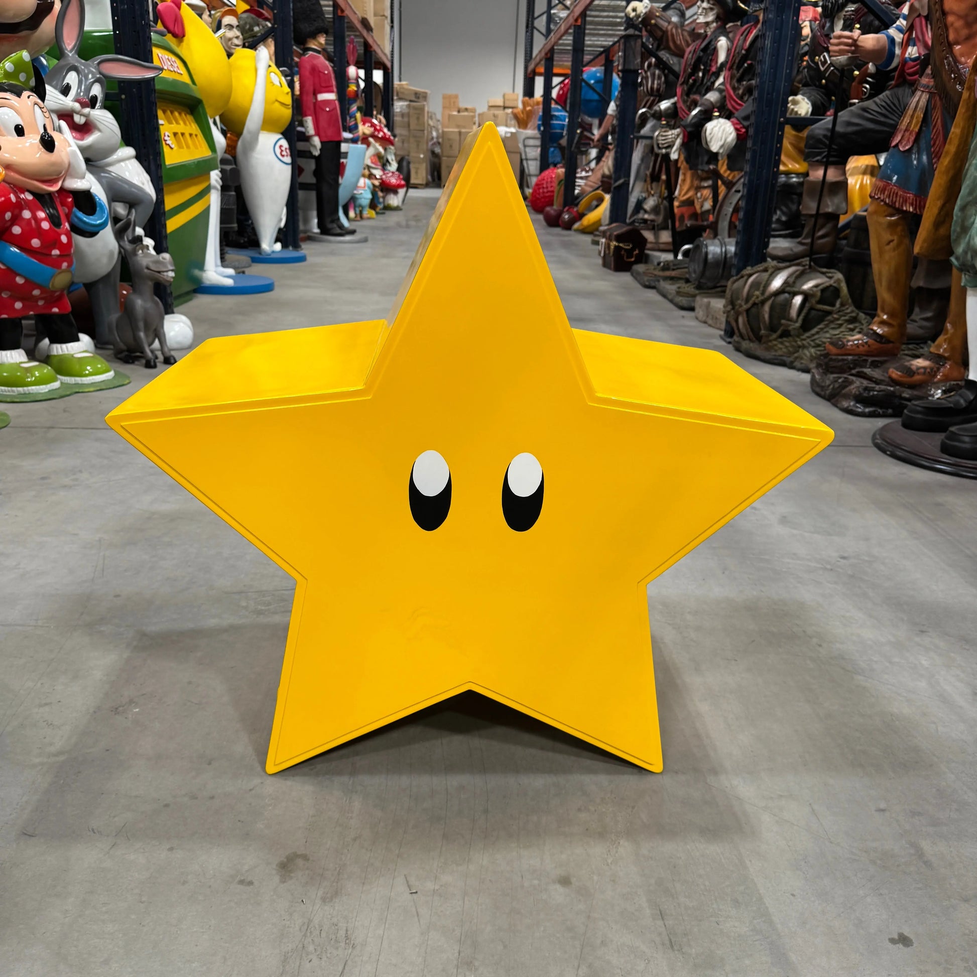 Yellow Star Cartoon Table and Wall Decor Statue F0234Y-170018-H