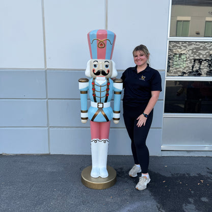Pastel Nutcracker Life Size Christmas Statue S0110P-170046-H
