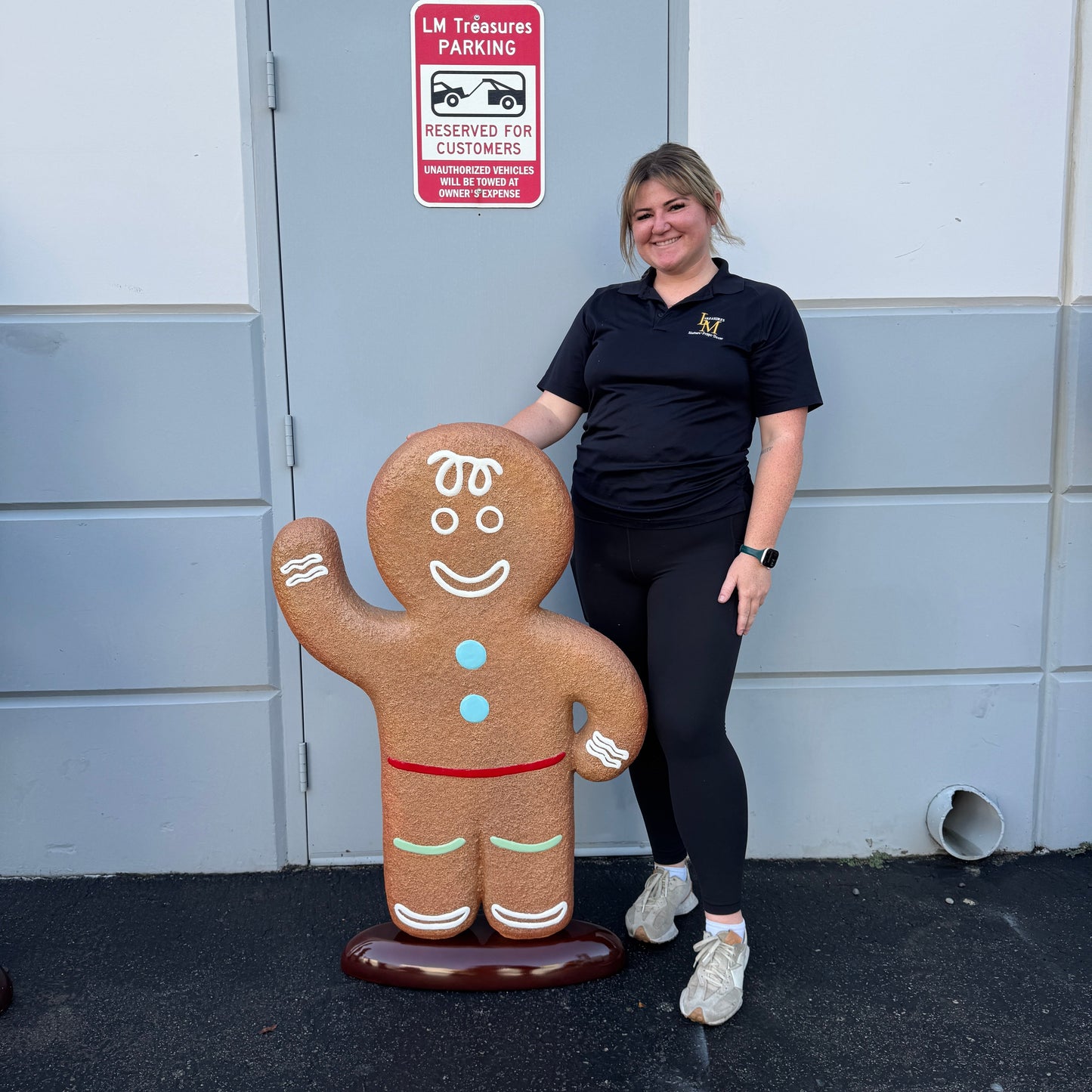 Boy Gingerbread Cookie Statue S0111-170058-H