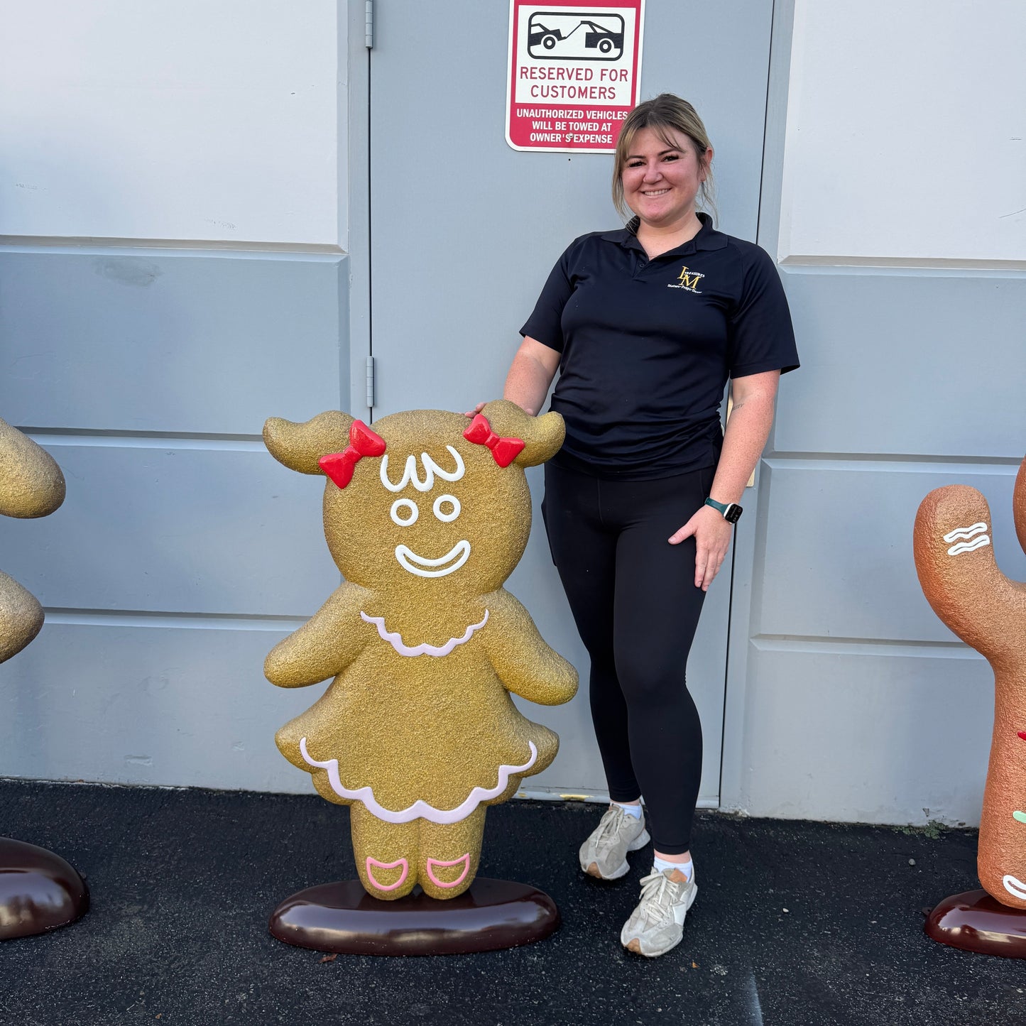 Girl Gingerbread Cookie Statue S0112-170059-H