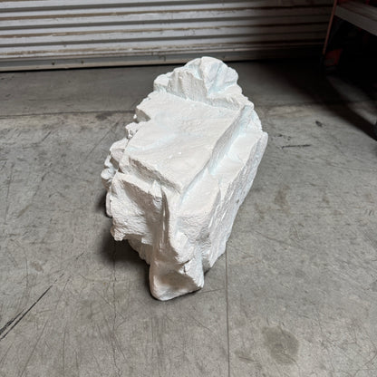Small White Siji Rock Statue