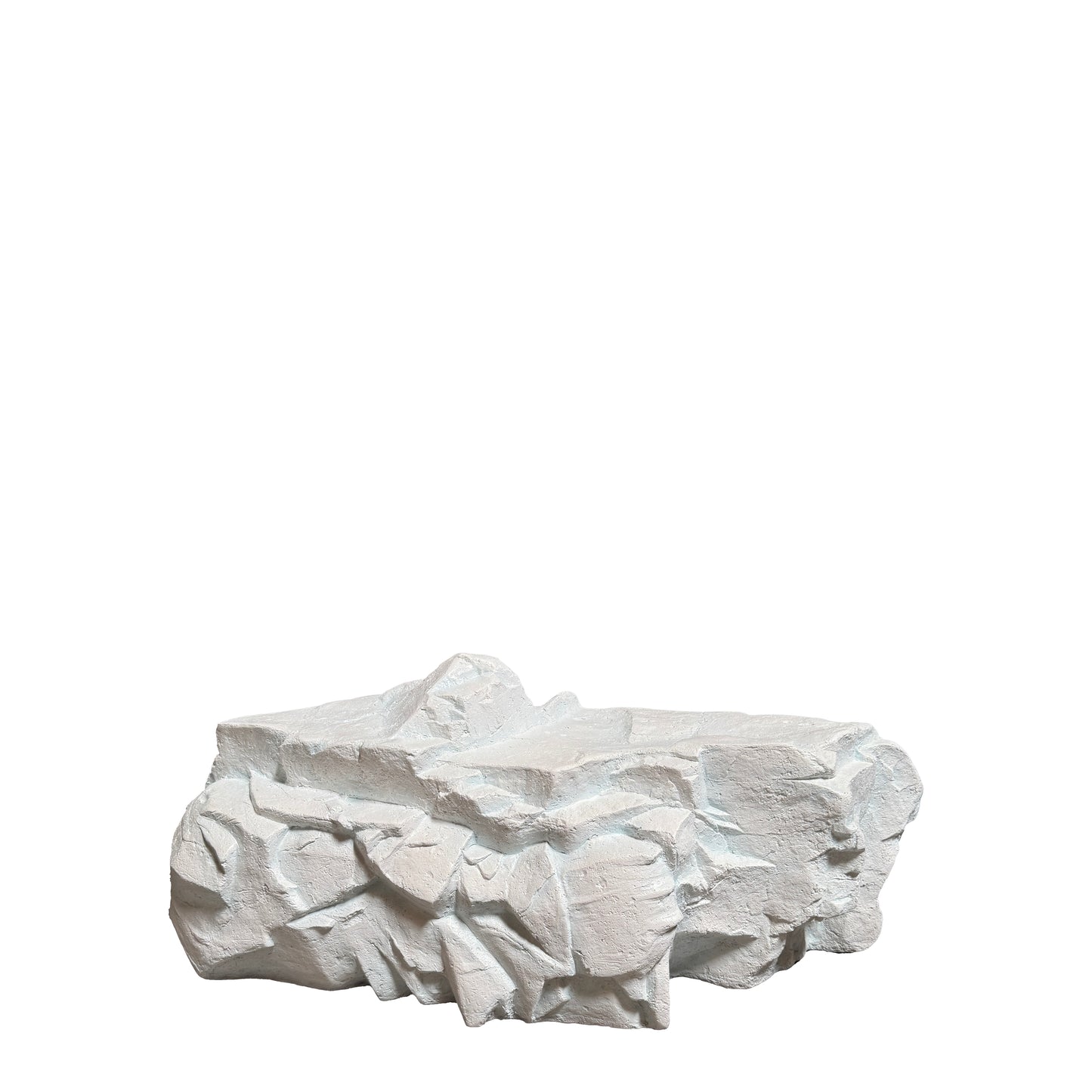 Small White Siji Rock Statue
