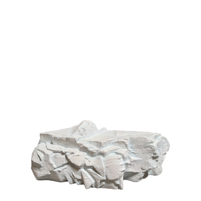 Small White Siji Rock Statue