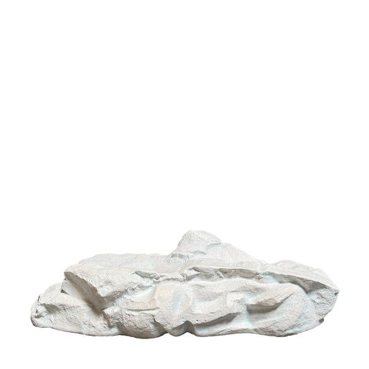 Medium White Siji Rock Statue