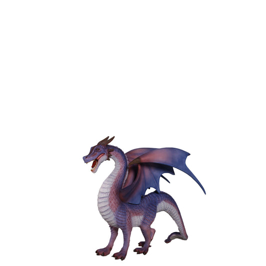 Small Purple Dragon Standing Statue