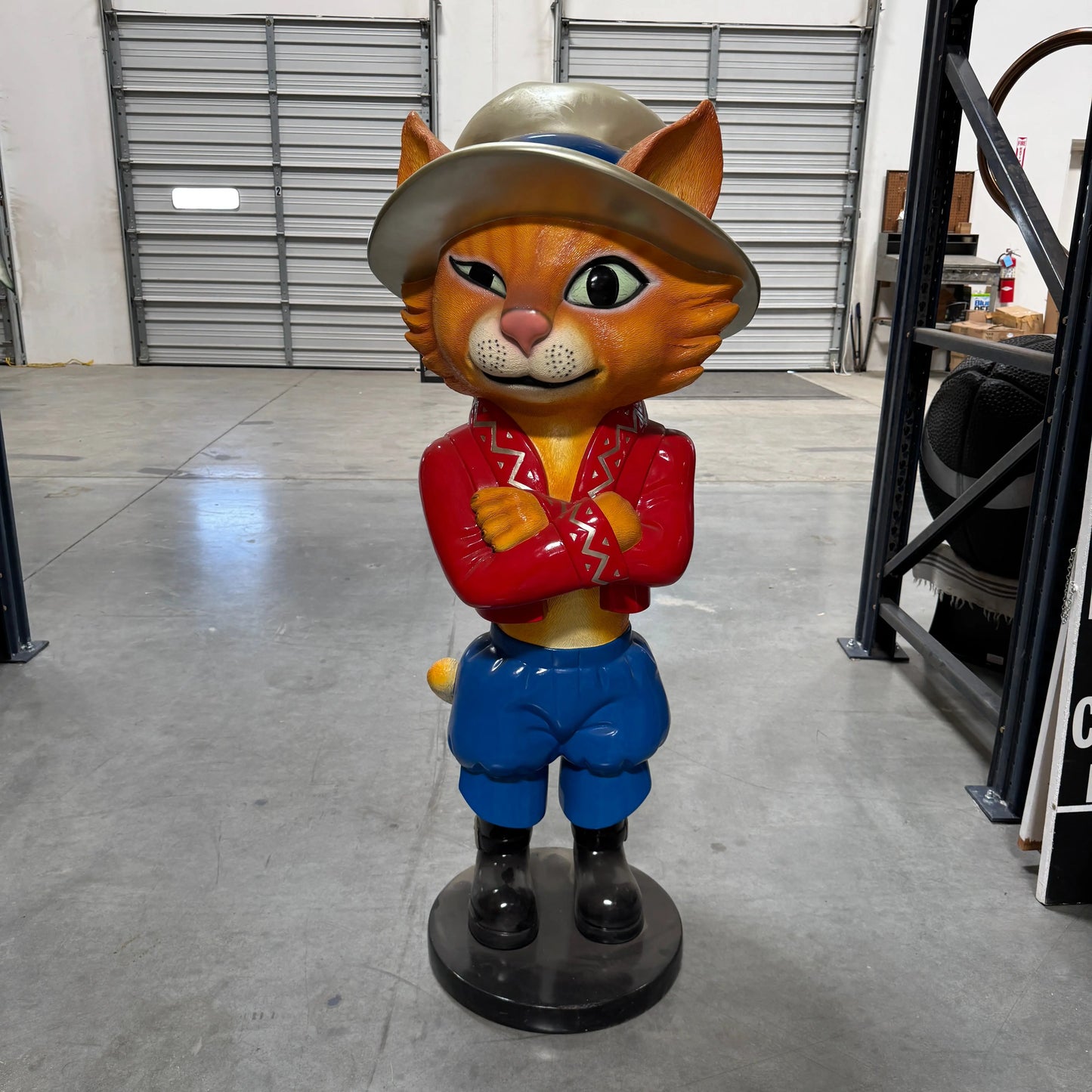 Comic Cat Standing Life Size Statue A0715-170149-H