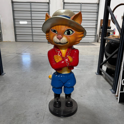 Comic Cat Standing Life Size Statue A0715-170149-H