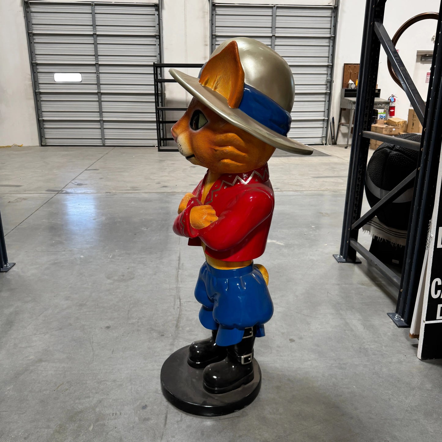 Comic Cat Standing Life Size Statue A0715-170149-H