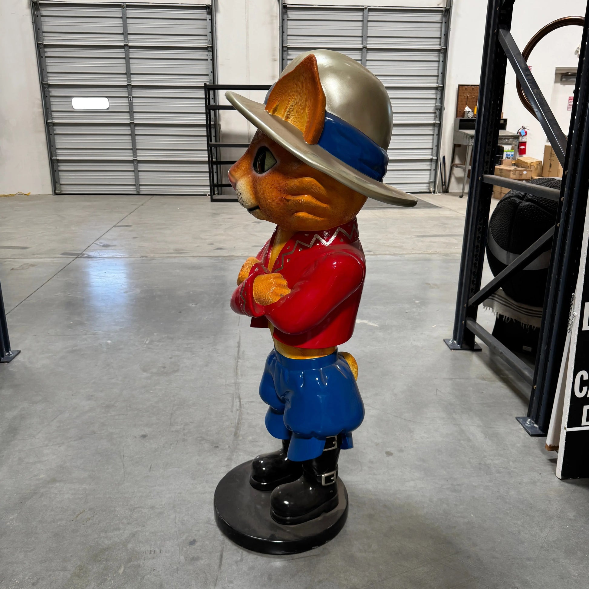 Comic Cat Standing Life Size Statue A0715-170149-H