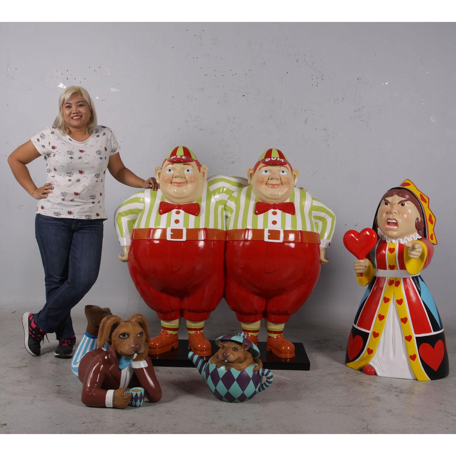Tweedle Dee and Tweedle Dum Statue - LM Treasures Prop Rentals 
