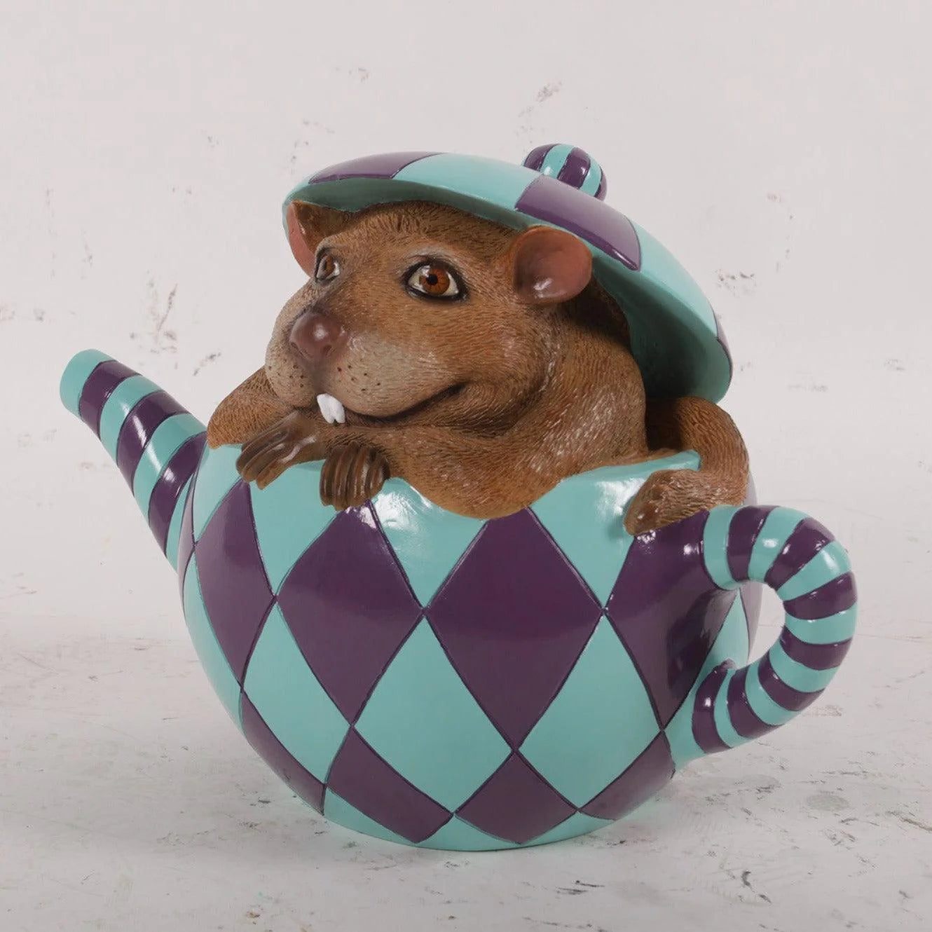 Mouse In Tea Cup Statue