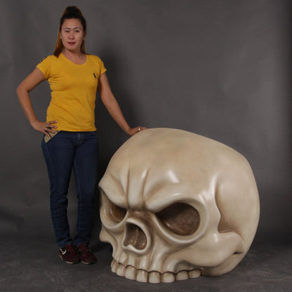 Skull Throne Chair Statue
