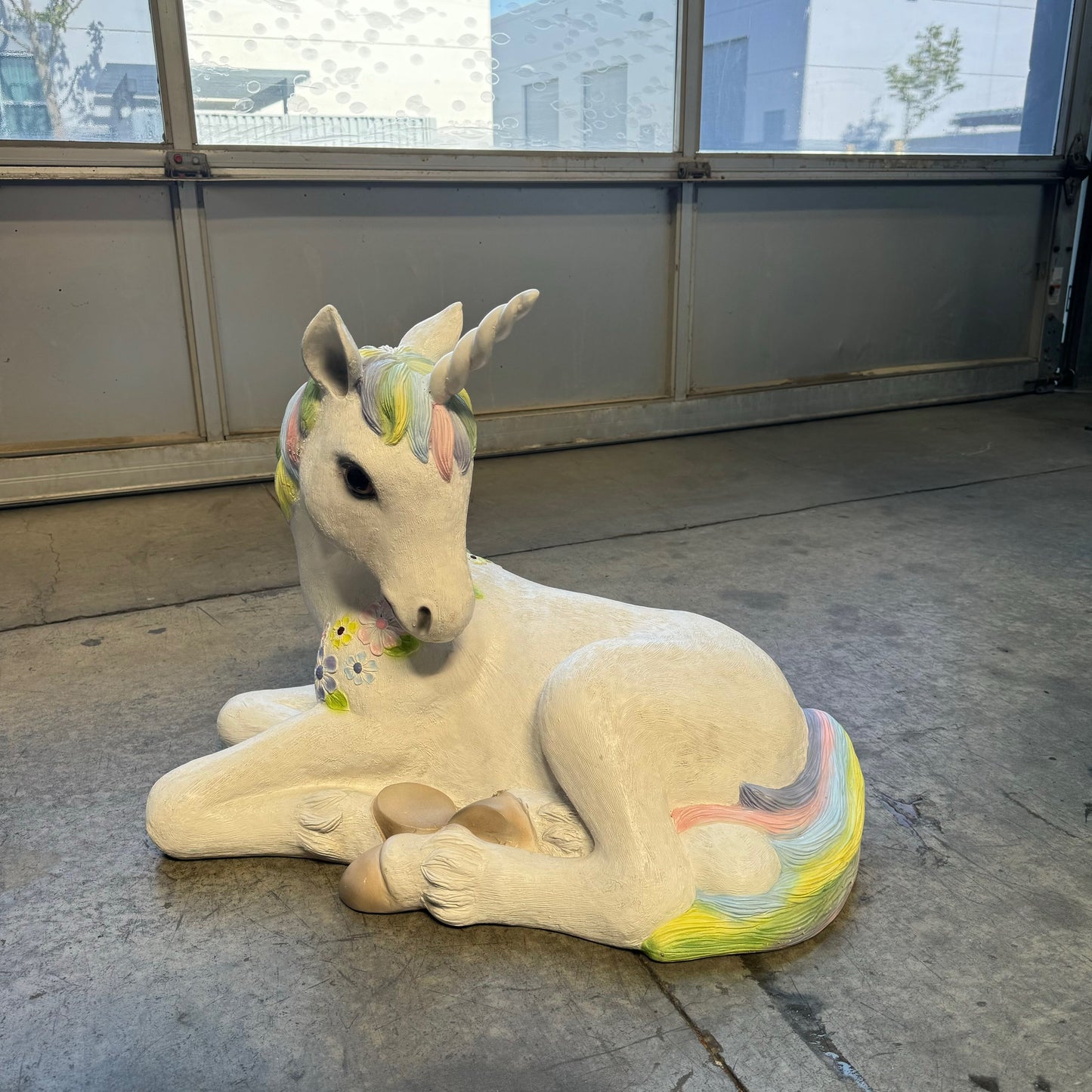 Baby Resting Unicorn Statue