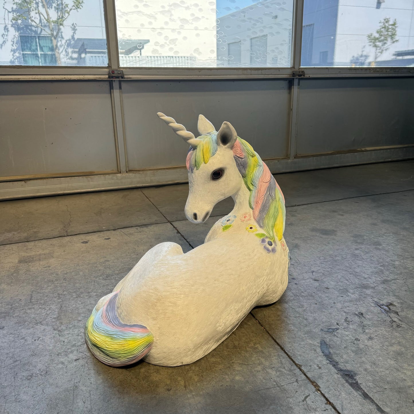 Baby Resting Unicorn Statue