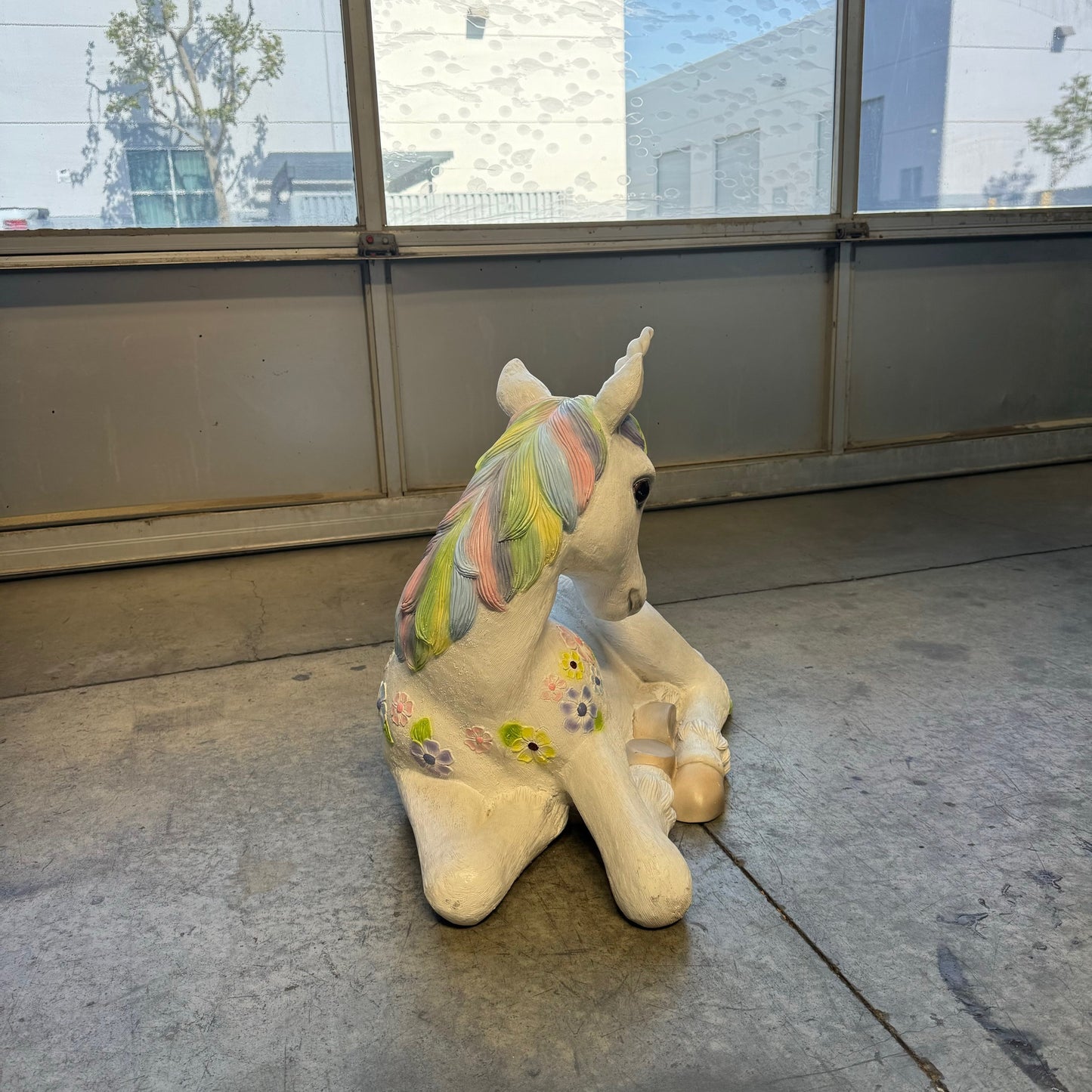 Baby Resting Unicorn Statue