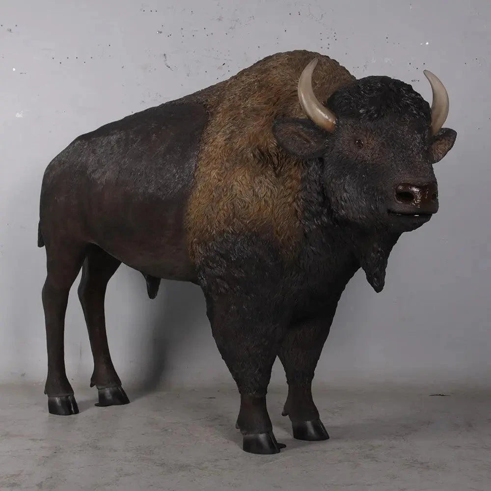 American Bison Prop Decor Statue A0645-170229-H