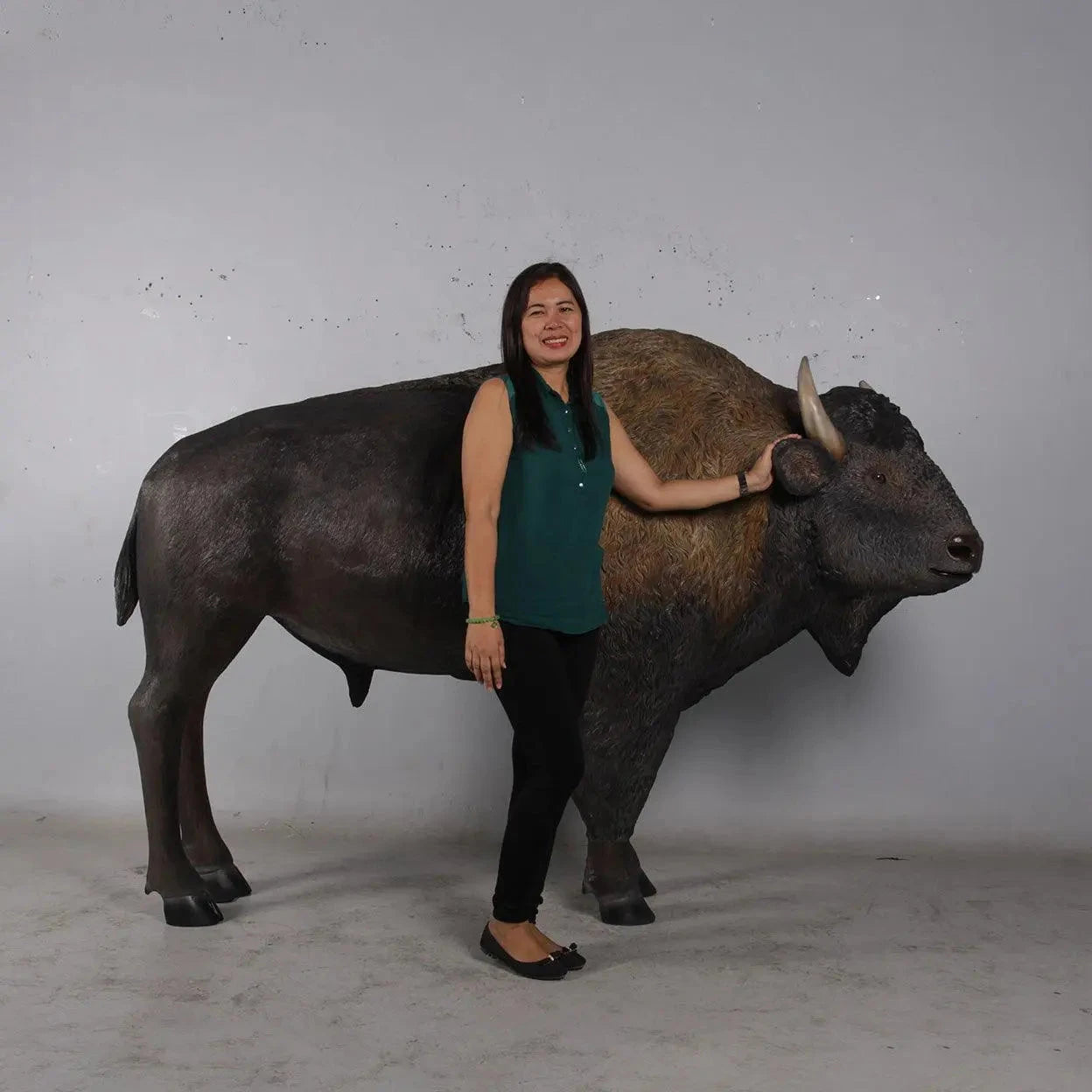 American Bison Prop Decor Statue A0645-170229-H