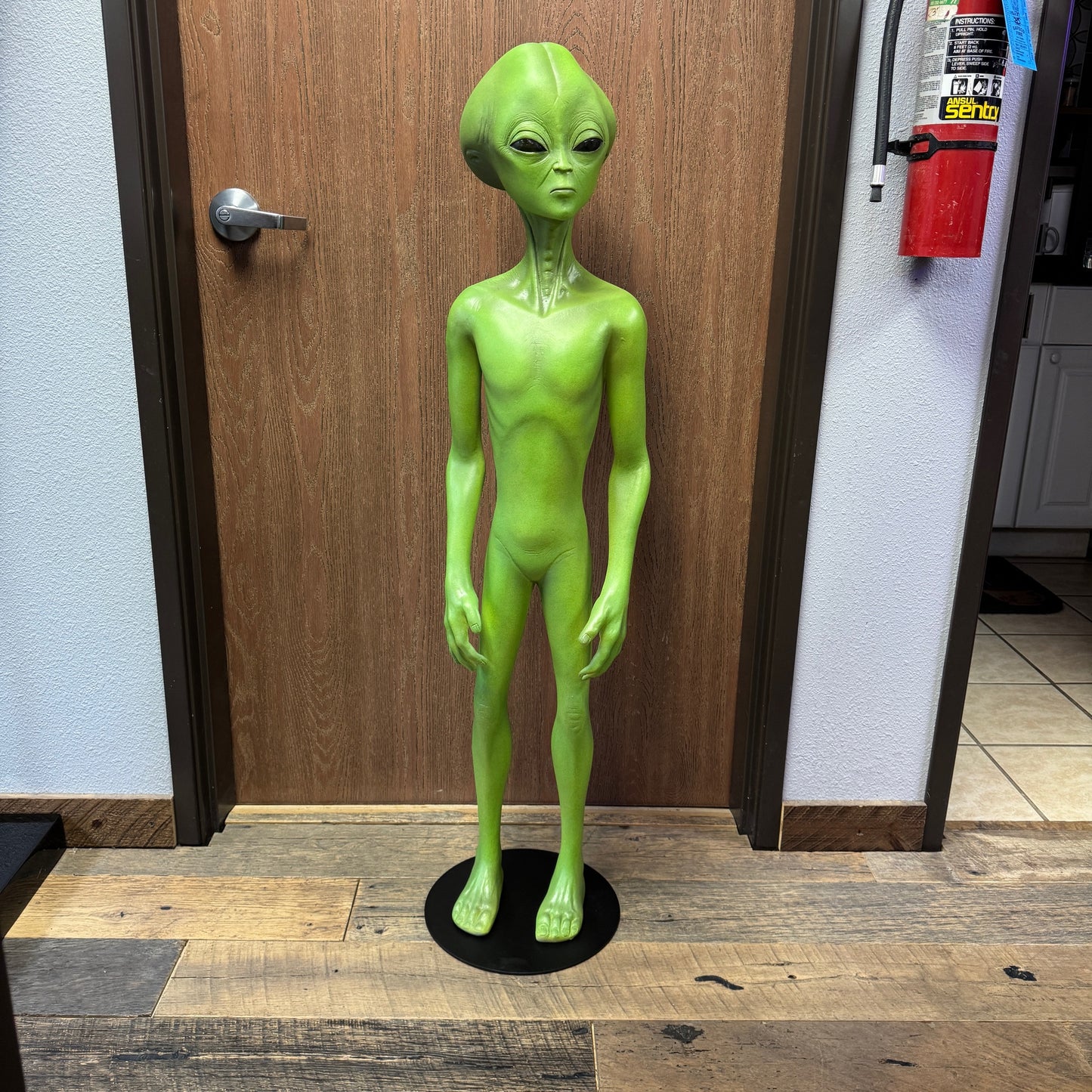 Green Alien Roswell Life Size Statue