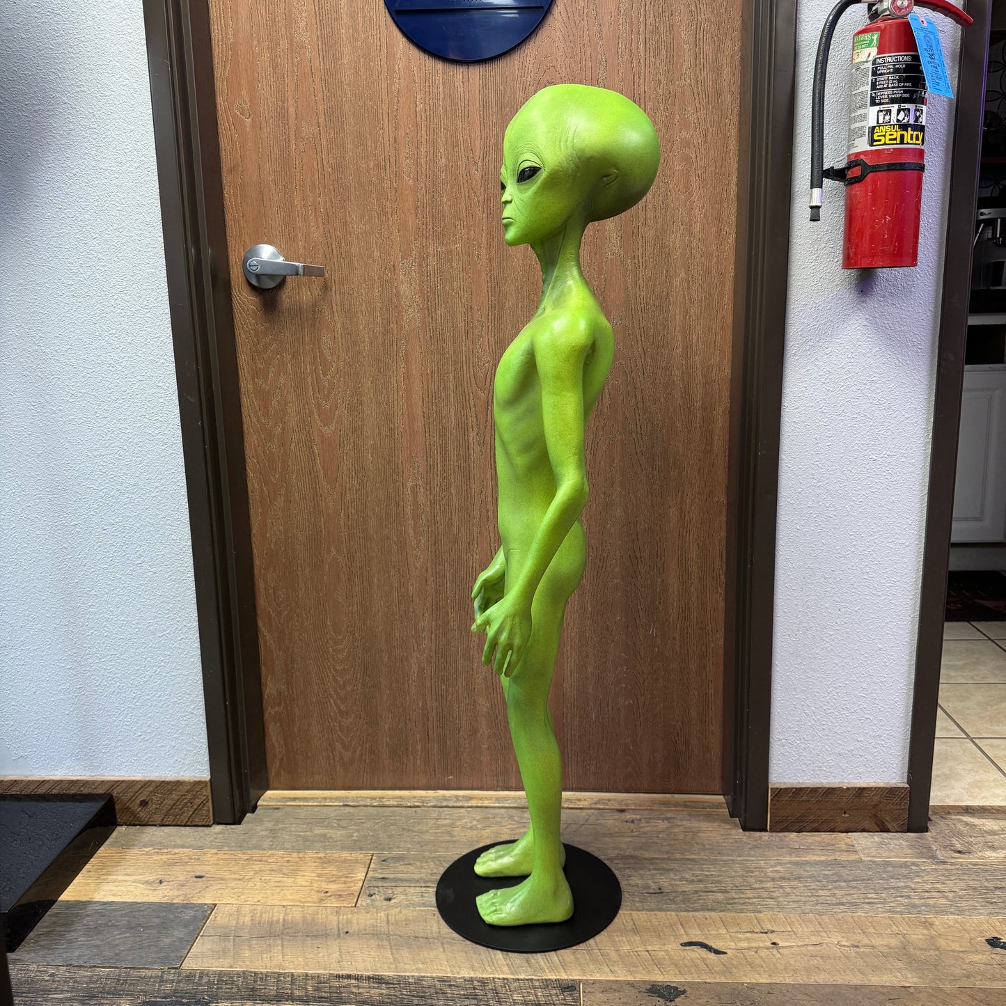 Green Alien Roswell Life Size Statue