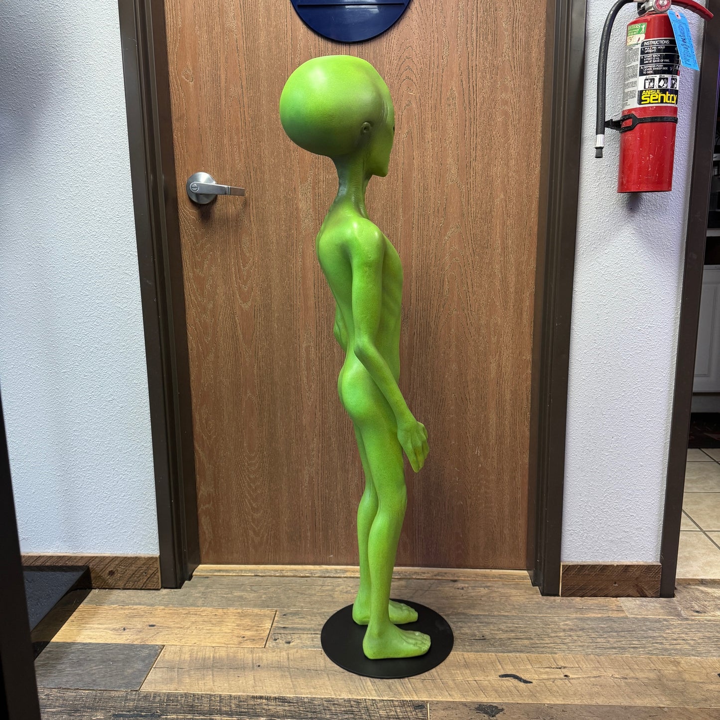 Green Alien Roswell Life Size Statue