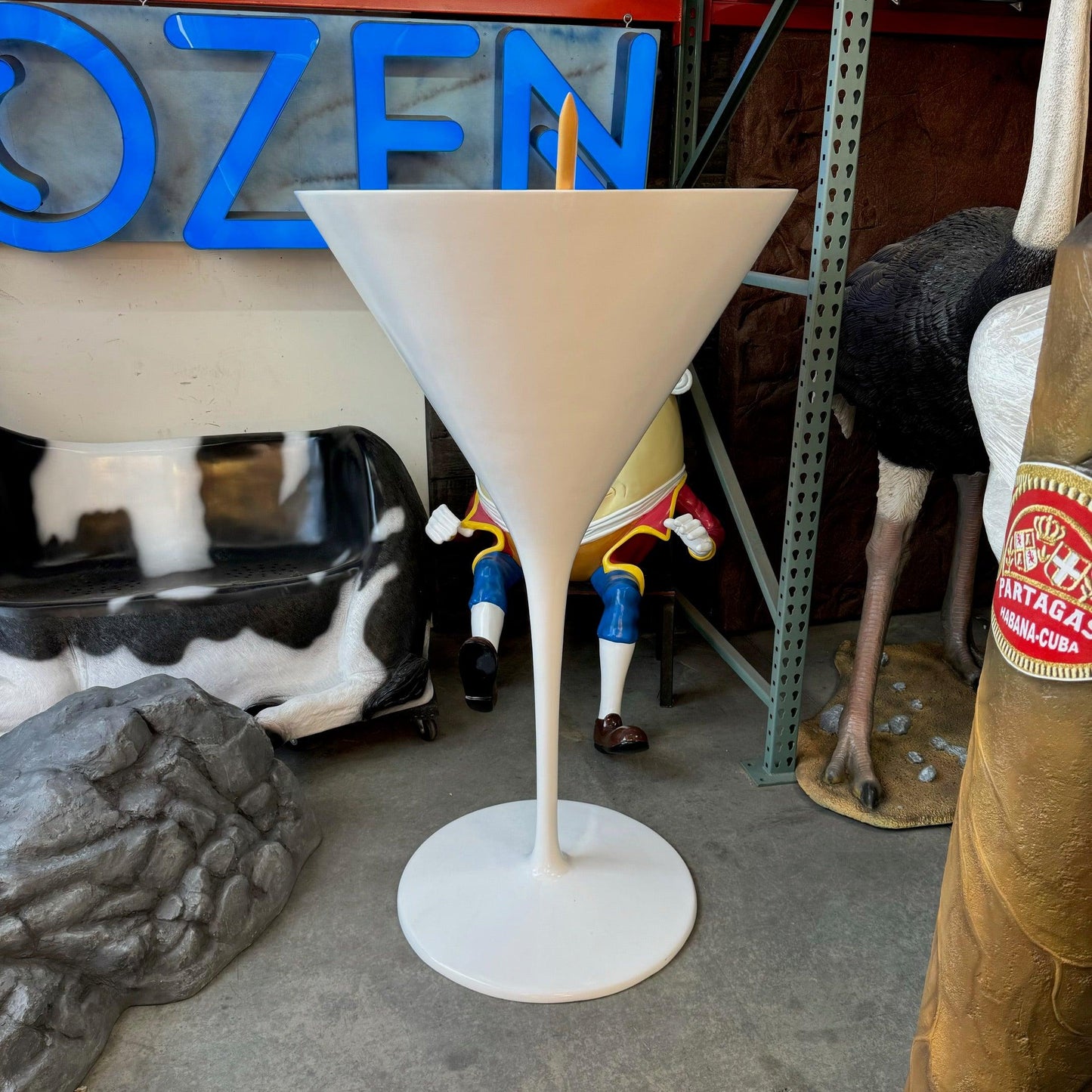 Martini Cocktail Glass Over Sized Statue - LM Treasures Prop Rentals 
